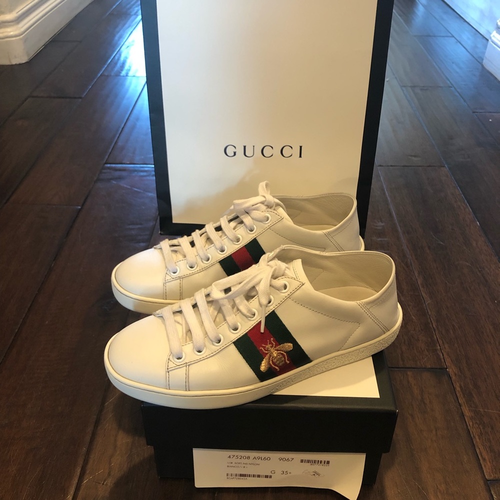 SOLD Gucci Ace Leather Sneakers